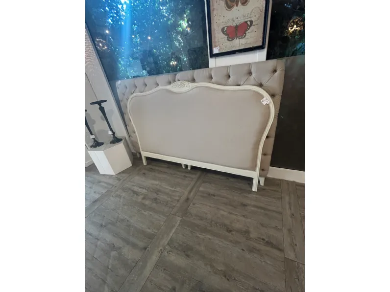 Letto Testiera classica  Dialma brown in OFFERTA OUTLET - 50%