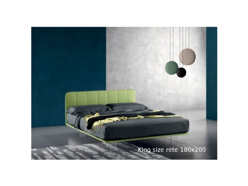 Letto design con gambe Clever Samoa a prezzo ribassato