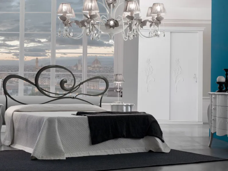 Letto in ferro battuto con giroletto Cupido * Florentia bed
 a prezzo ribassato