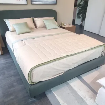 Letto imbottito con contenitore Av 211 letto karol Bolzan a prezzo ribassato