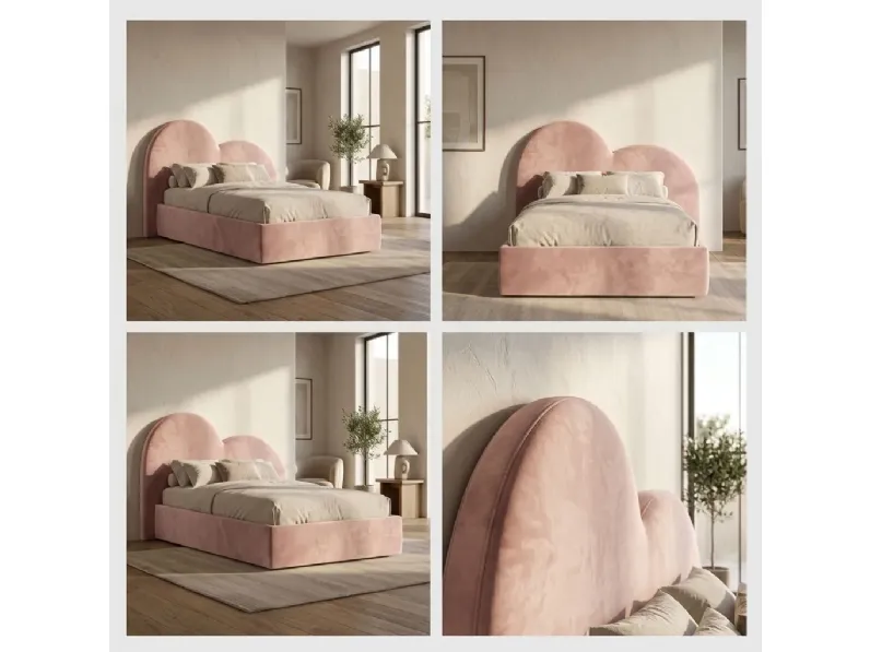 Letto piazza e mezzo design Cuore Collezione esclusiva a prezzo scontato