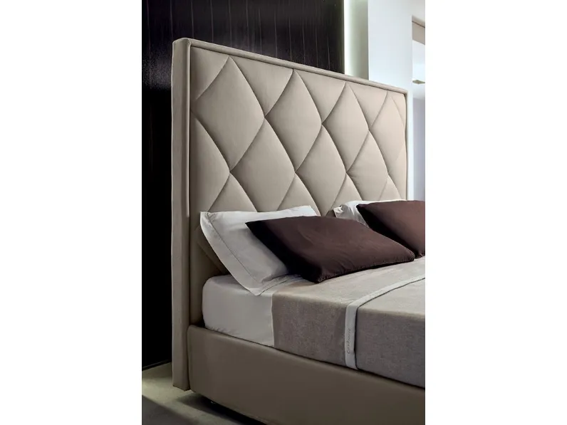 Letto imbottito con contenitore Letto in pelle contenitore luxury italia Md work a prezzo scontato