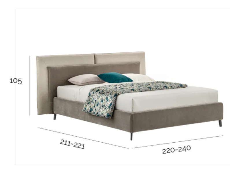 Letto design Monroe V&nice con uno sconto del 32%