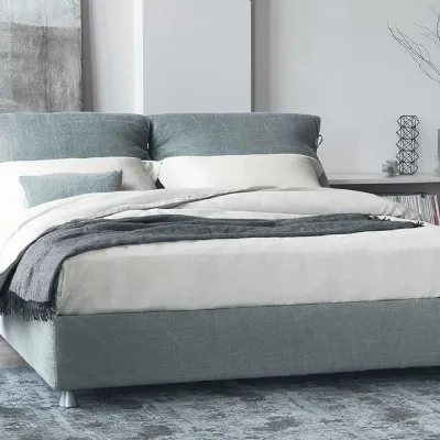 Letto design con contenitore Nathalie Flou a prezzo ribassato