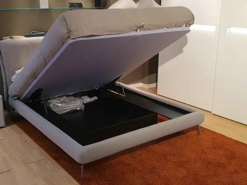 Letto design con contenitore Osaka new Noctis a prezzo scontato