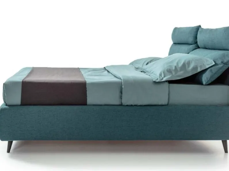 Letto design con giroletto John  Artigianale a prezzo scontato