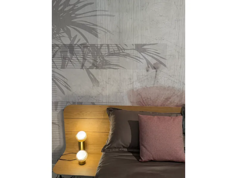 Letto matrimoniale design No-vo quercia Voltan a prezzo scontato
