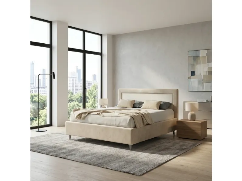 Letto design con contenitore Dubai Collezione esclusiva a prezzo ribassato