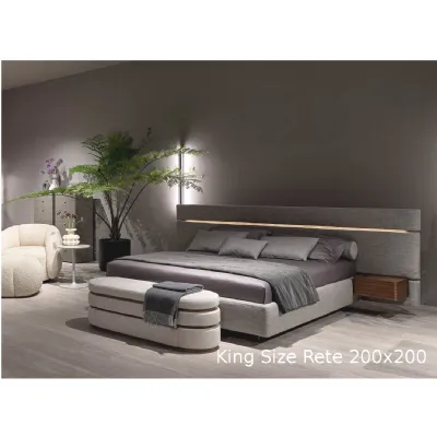 Letto design con giroletto Infinito Twils a prezzo ribassato