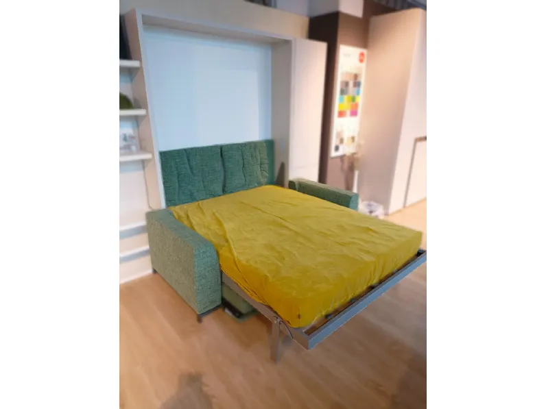 Letto in legno a scomparsa Letto a scomparsa Clei a prezzo scontato