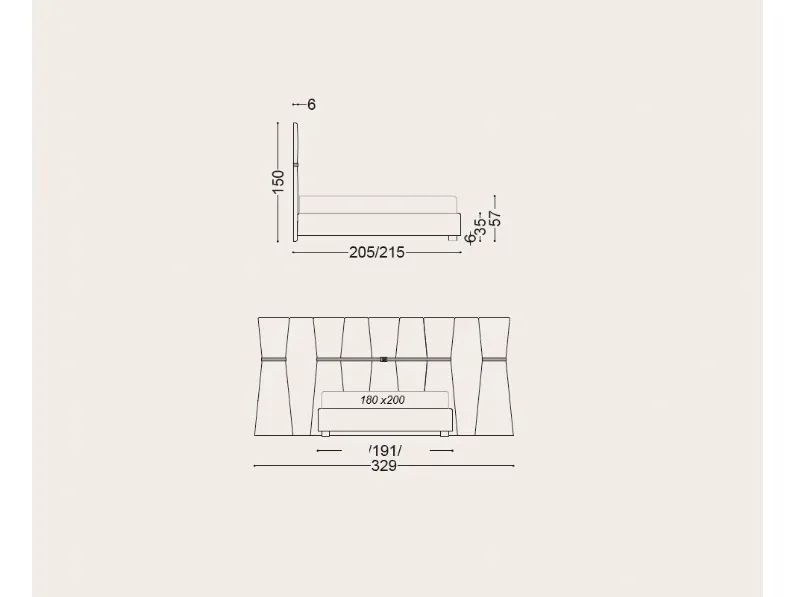 Approfitta dello sconto 38% sul letto luxury maxi acciaio velluto di Md work