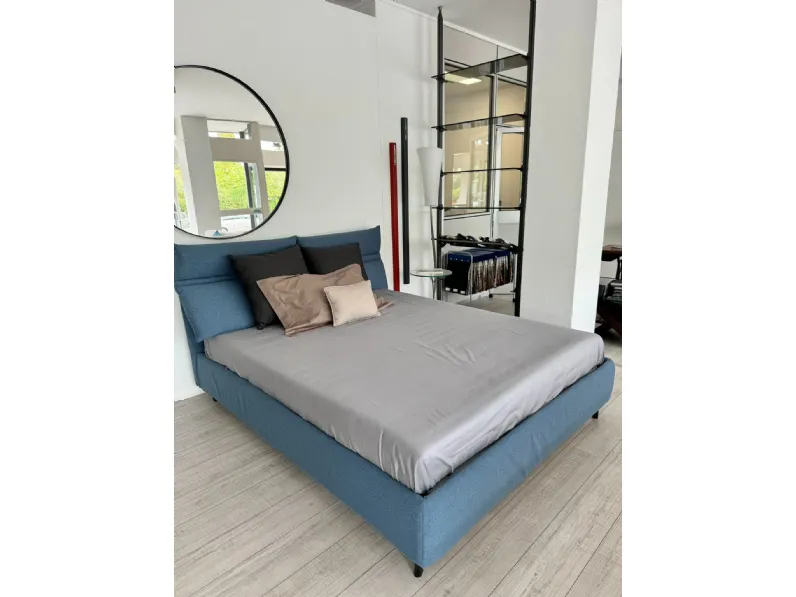 Letto matrimoniale design Linus Rosini a prezzo ribassato