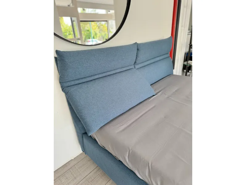 Letto matrimoniale design Linus Rosini a prezzo ribassato