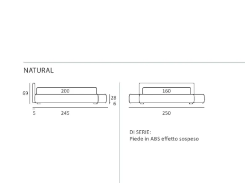 Letto Natural Samoa a PREZZI OUTLET
