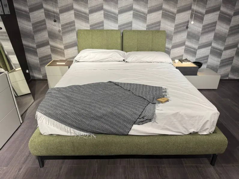 Letto design con contenitore Tecum Novaluna a prezzo scontato