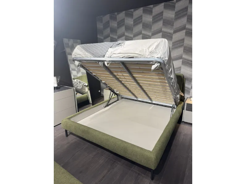 Letto design con contenitore Tecum Novaluna a prezzo scontato