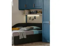 LETTO Divano letto camerette 1 piazza e mezza, finitura asfalto Collezione esclusiva in OFFERTA OUTLET