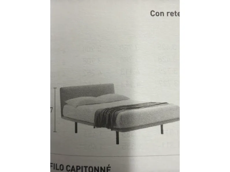 Letto moderno Filo  Pianca scontato 63%