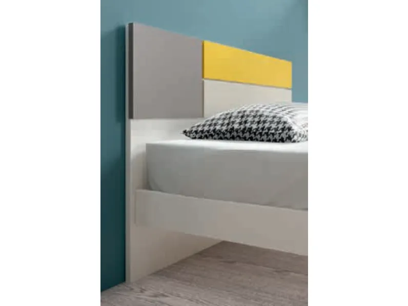 Letto piazza e mezzo con pediera Fusion Zg mobili a prezzo scontato