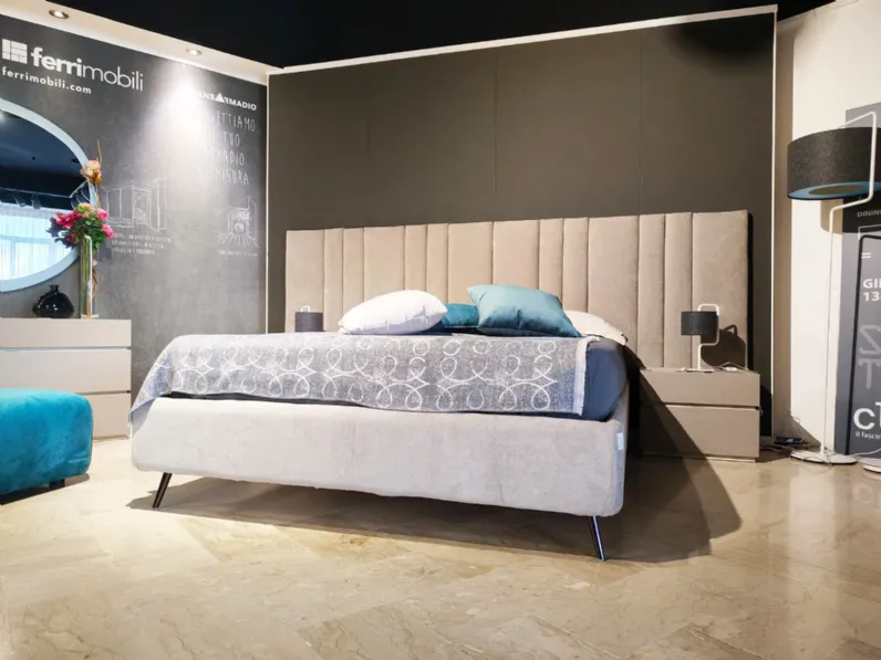 Letto moderno con contenitore Galassia Artigianale a prezzo ribassato
