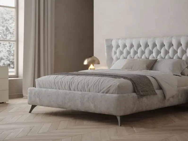 Letto imbottito modello King di giessegi di Giessegi scontato 40%