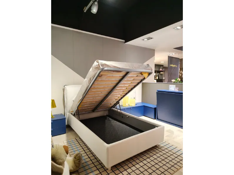 Letto moderno con contenitore Giove Noctis a prezzo ribassato