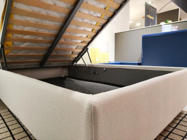 Letto moderno con contenitore Giove Noctis a prezzo ribassato