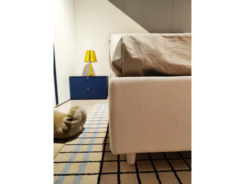 Letto moderno con contenitore Giove Noctis a prezzo ribassato