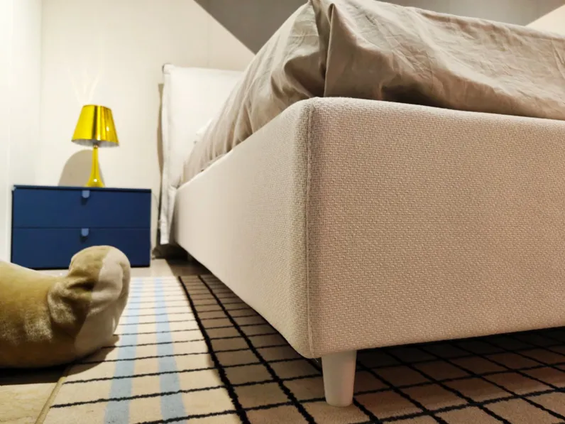 Letto moderno con contenitore Giove Noctis a prezzo ribassato