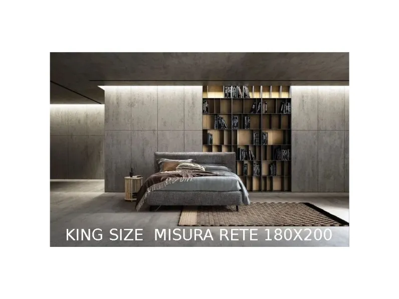 Letto king size con contenitore Good lift Samoa a prezzo scontato