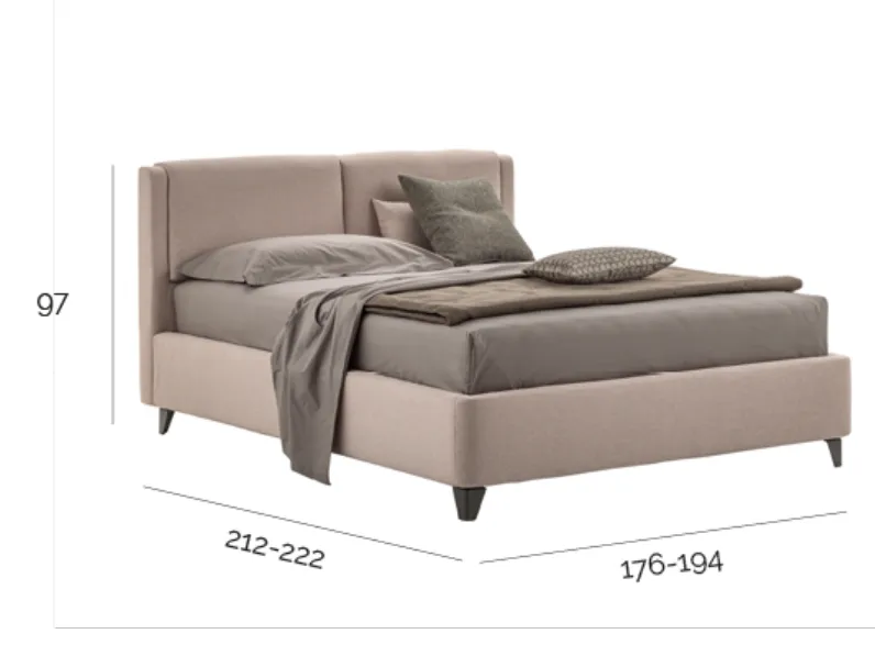 Letto design con contenitore Loft V&nice a prezzo scontato