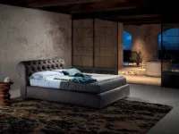 Letto imbottito con contenitore Milano luxury s.Md worka prezzo ribassato