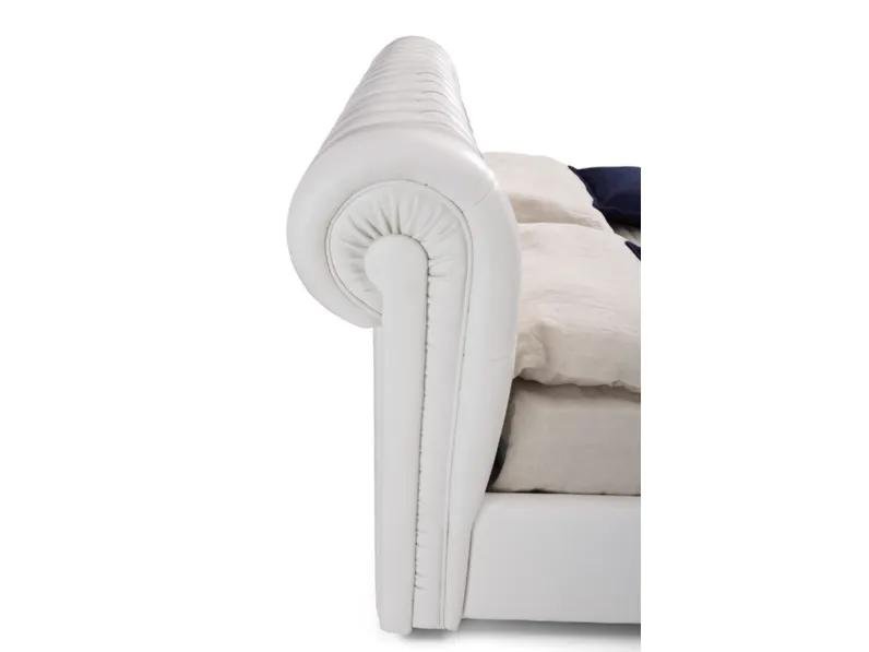 Letto imbottito con contenitore Rey nl Md work a prezzo scontato