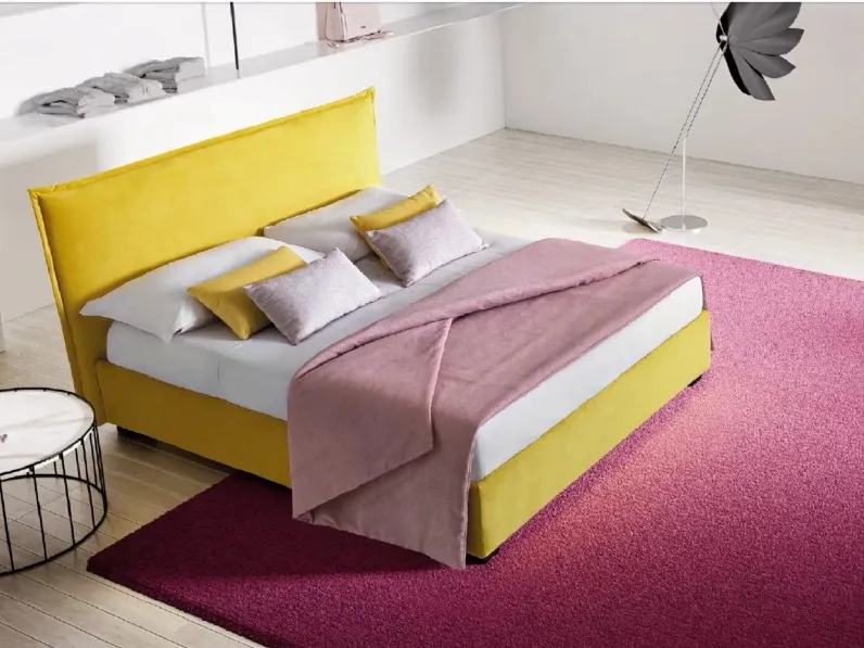 Letto imbottito con contenitore Silene *Le comforta prezzo ribassato