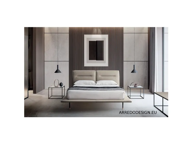 Letto design con piedini Moonlight Felis a prezzo ribassato