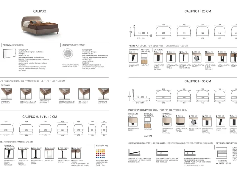 Letto Calipso Rosini a PREZZI OUTLET