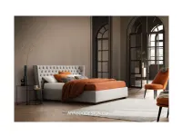 Letto imbottito con giroletto Caravaggio Le comfort a prezzo scontato