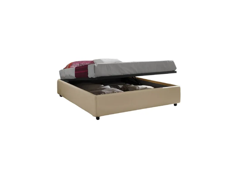 Letto design con contenitore Clarice Hopplà a prezzo ribassato