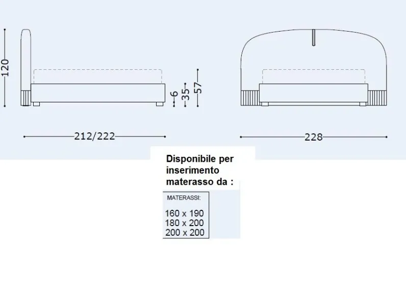 Letto maxi vari rivestimenti  Md work SCONTATO a PREZZI OUTLET