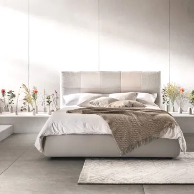 Letto imbottito moderno Essential di Samoa in Offerta Outlet