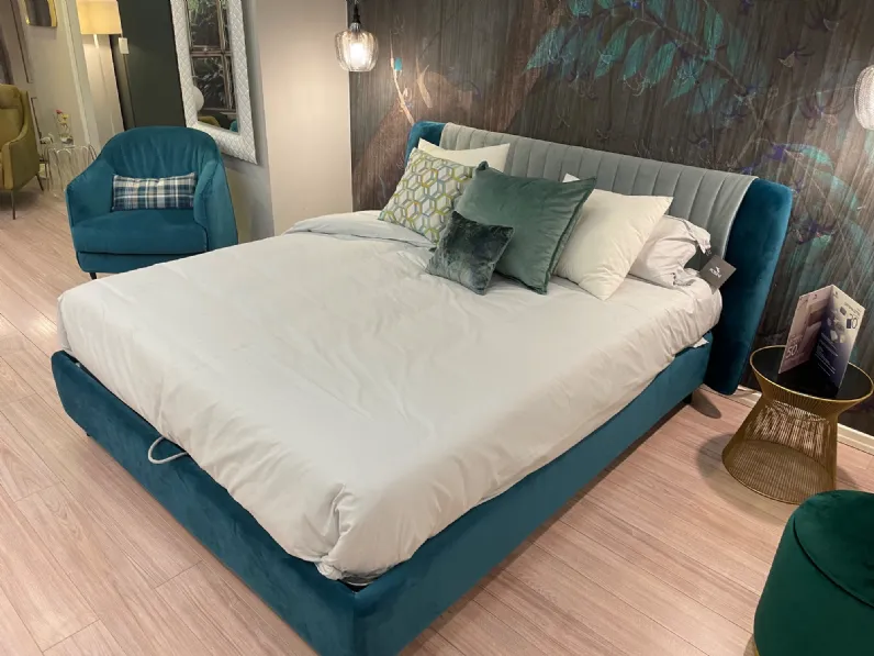 Letto in legno con contenitore DafneRosinia prezzo scontato