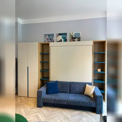 Letto Letto e divano a scomparsa nobu  di Clever scontato del 50%