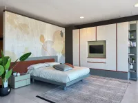 Letto design con piedini Letto sommier e testata a muro halifax  Tomasella a prezzo ribassato