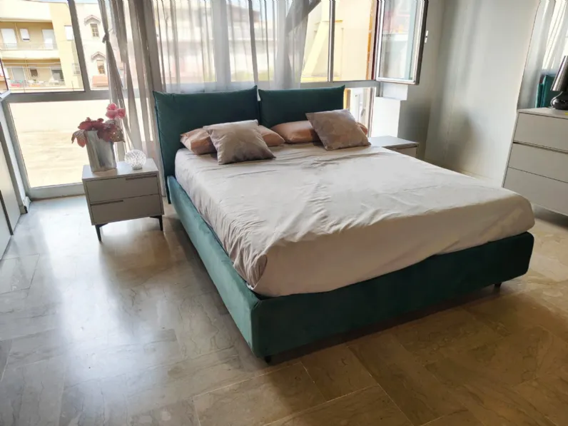 Letto moderno con contenitore Jean Artigiana letti a prezzo scontato