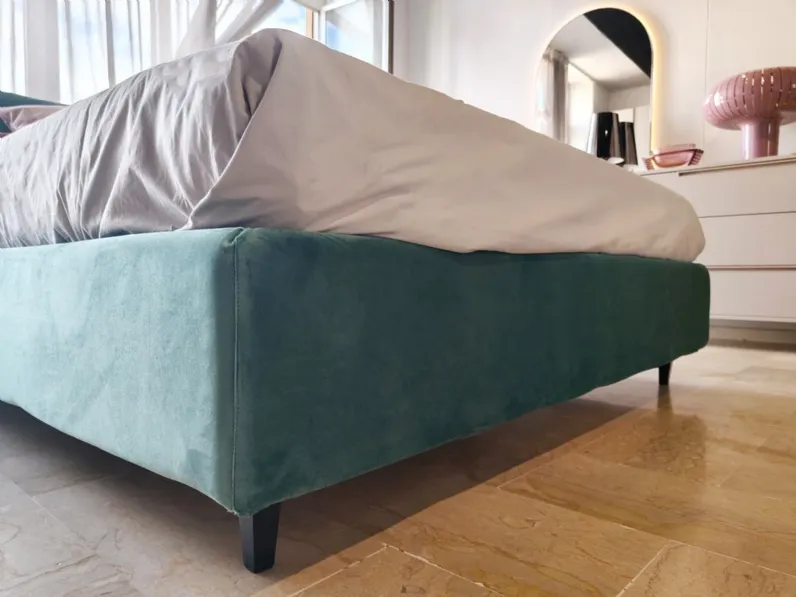 Letto moderno con contenitore Jean Artigiana letti a prezzo scontato