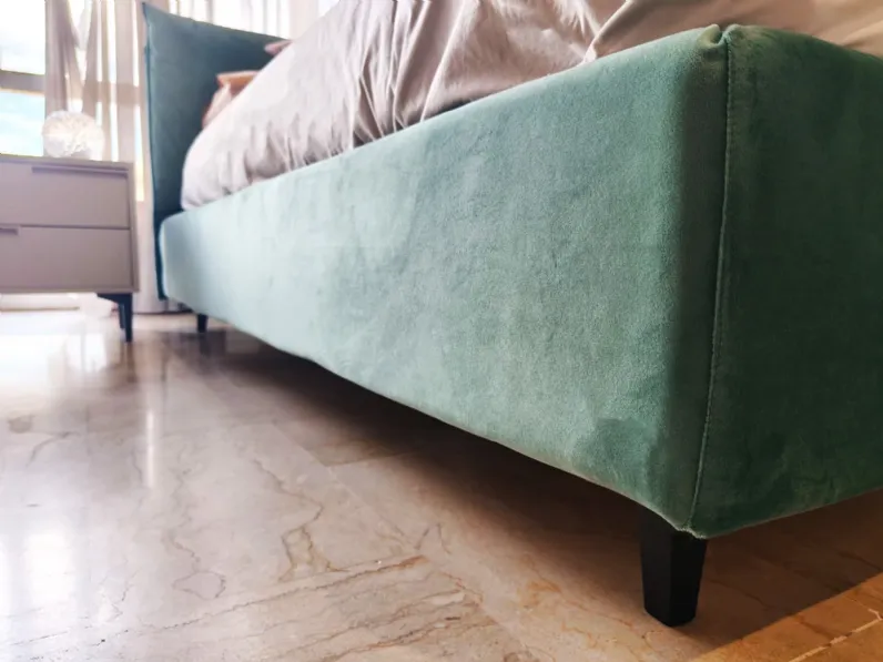 Letto moderno con contenitore Jean Artigiana letti a prezzo scontato