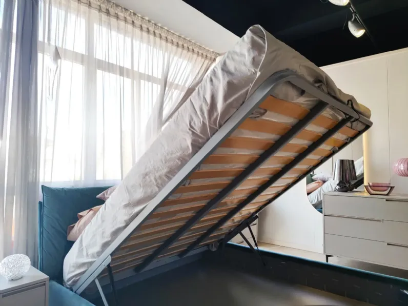 Letto moderno con contenitore Jean Artigiana letti a prezzo scontato