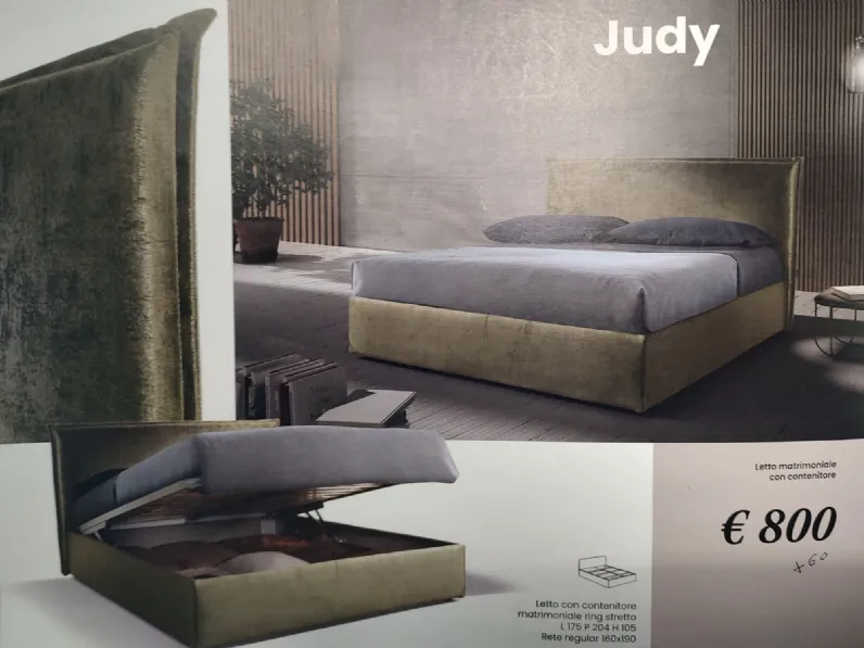 Letto matrimoniale moderno Judy matrimoniale Collezione esclusiva a prezzo scontato