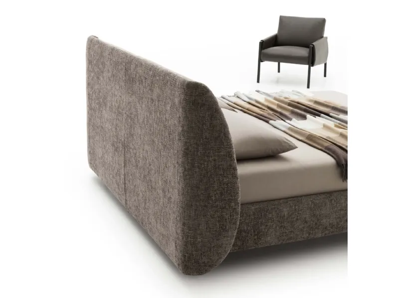 Letto imbottito modello Timoty di Le comfort scontato 30%
