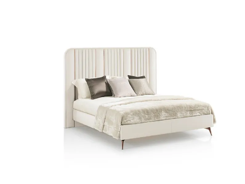 Letto imbottito modello Letto maxi 200 x 200 luxury venice di Md work scontato 41%